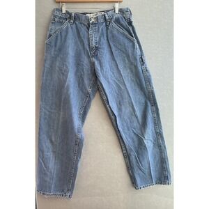 Baileys PT Carpenter Jeans Size 34x‎ 30Baggy Workwear Skater Distress At Hem